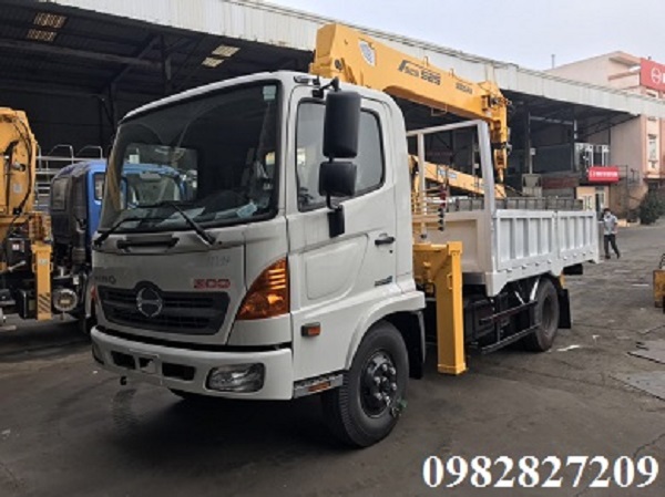 Giá Xe Hino gắn cẩu Soosan 5 tấn|Xe Hino gắn cẩu Soosan 5 tấn giá dẻ