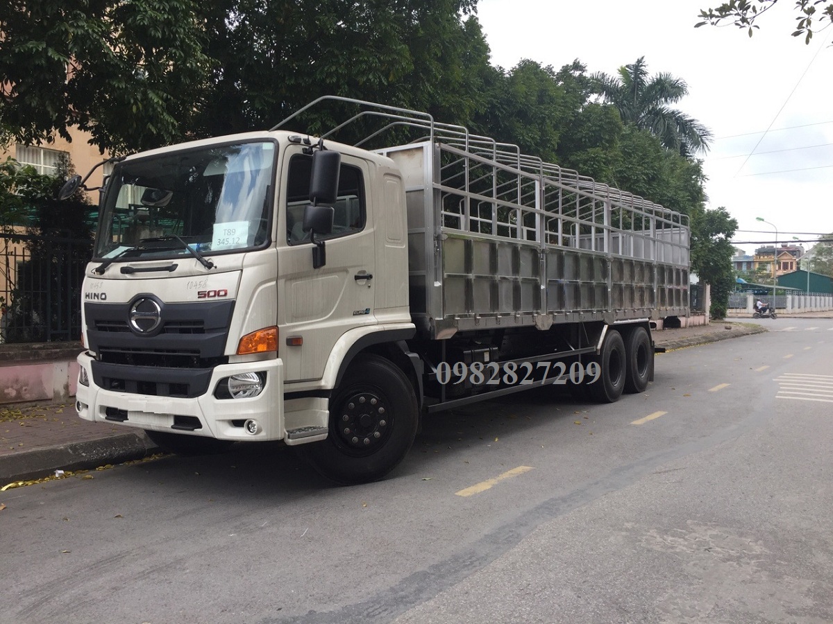 XE TẢI HINO 15 TẤN THÙNG BẠT DÀI 9,4M CẦU LÔI