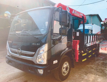 Giá Xe Thaco Onlin S720 gắn cẩu unic 3 tấn 4 đốt URV345