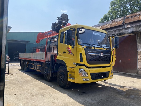 Giá Xe tải DONGFENG gắn cẩu KANGLIM 12 tấn|Xe DONGFENG gắn cẩu KANGLIM 12 tấn giá dẻ