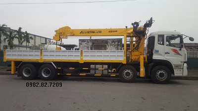 Giá Xe tải DONGFENG gắn cẩu SOOSAN 12 tấn|Xe DONGFENG gắn cẩu SOOSAN 12 tấn giá dẻ