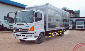 Xe tải Hino Fc thùng kín 2 cửa nghách