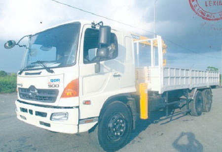 XE TẢI HINO 15 TẤN GẮN CẨU SOOSAN 3TẤN 4 ĐỐT