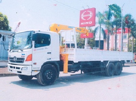 XE TẢI HINO 15 TẤN GẮN CẨU SOOSAN 5 TẤN 3 ĐỐT