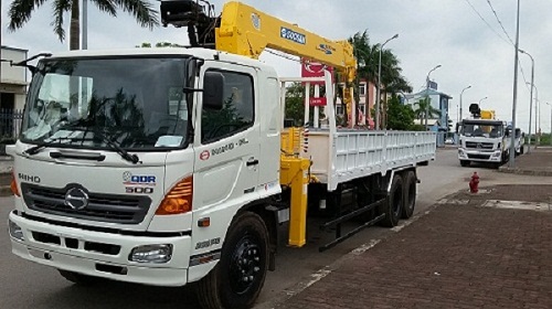 XE TẢI HINO 15 TẤN GẮN CẨU SOOSAN 7 TẤN 6 ĐỐT