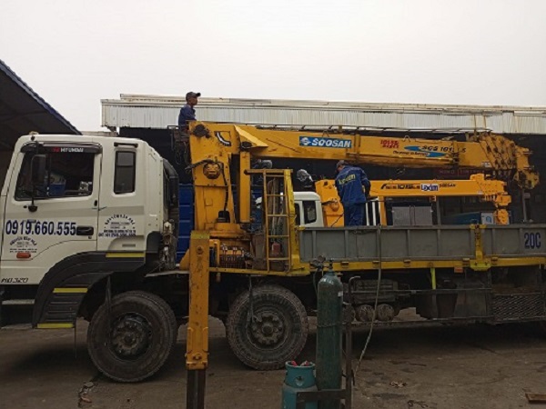 Giá cẩu cũ 10 tấn Soosan tại Hà Nội|Địa chỉ mua cẩu cũ 10 tấn Soosan ở đâu