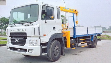 Xe tải hyundai HD170 9 tấn gắn cẩu Soosan 5 tấn