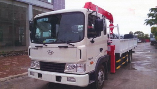 Xe tải Hyundai HD210 gắn cẩu Unic 4 tấn 5 đốt