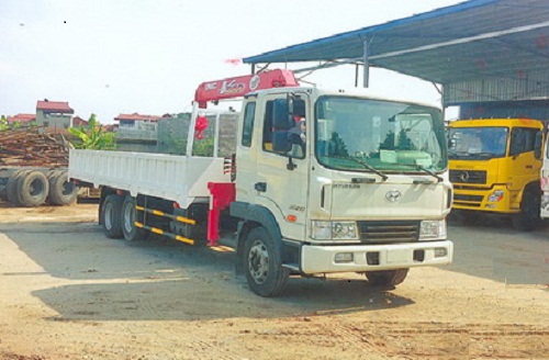 Xe tải Hyundai HD210 gắn cẩu Unic 4 tấn 3 đốt