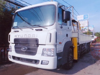 Xe tải Hyundai HD360 25 tấn gắn cẩu Soosan 10 tấn