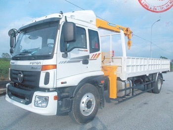 Xe tải thaco auman C160 gắn cẩu soosan 5 tấn